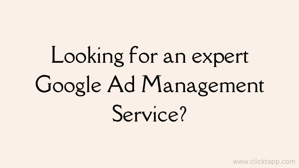 Google Ad Management Services